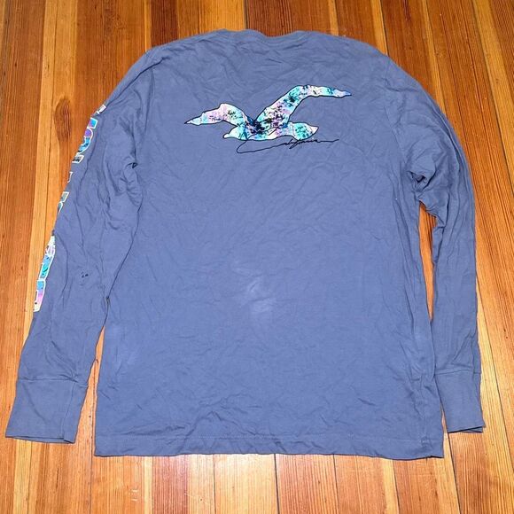 Hollister-co Men's Blue and Navy Shirt - Picture 2 of 3